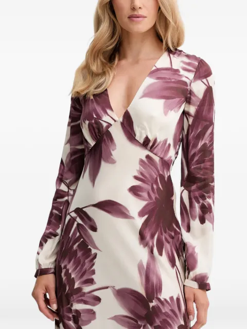 TWINSET floral-pattern V-neck maxi dress Neutrals 252TP2703