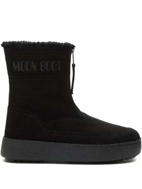 Moon Boot LTrack Lara zip-front shearling boots Black 80D2450250