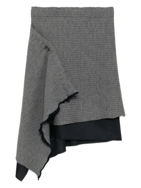 SONIA CARRASCO wool skirt Grey KNFW26090418