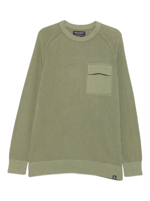 Marc O'Polo patch-pocket raglan-sleeve sweater Green 223502160326