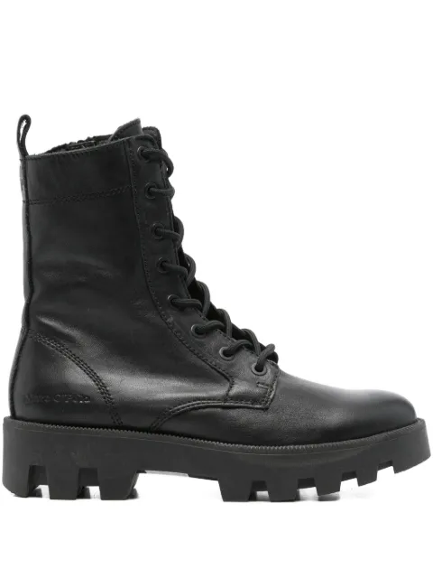 Marc O'Polo lace-up chunky sole boots Black 20716276301105