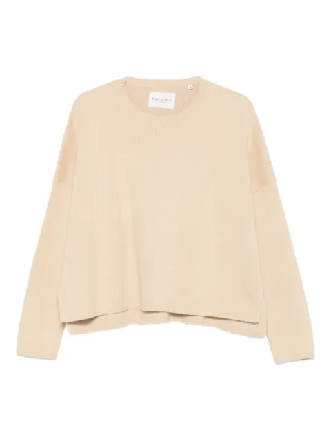 Marc O'Polo crew-neck cotton sweater Neutrals 206605960005