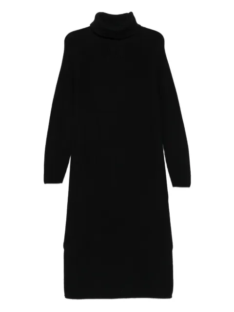Marc O'Polo turtleneck ribbed-knit midi dress Black M09605967105