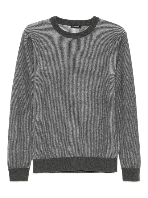 Cenere GB ribbed wool-cashmere sweater Grey 0325H150