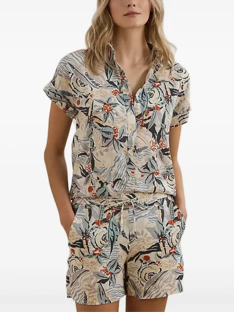 Lauren Ralph Lauren floral print short-sleeve top White 200963699001