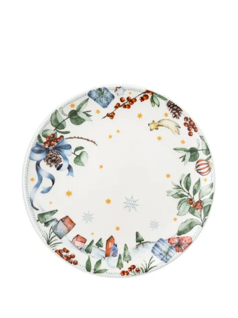 HUTSCHENREUTHER winter-scene dessert plate (23.3cm) White H20