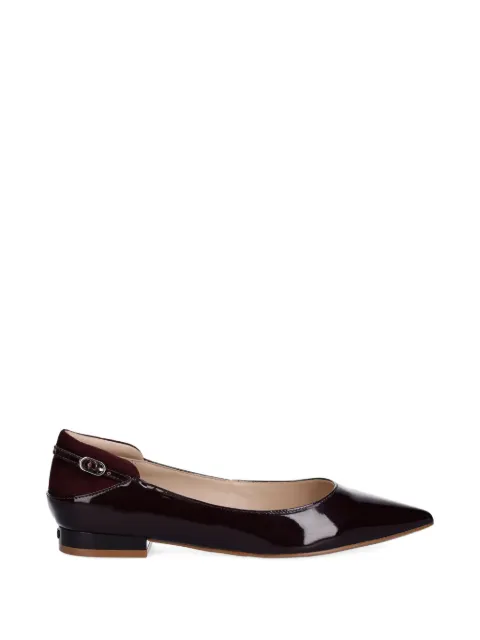 LIU JO buckle-detail point flat pumps Red SF5035EX318
