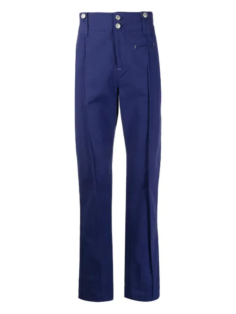 MARANT pleated cotton trousers Blue PB204931J021K