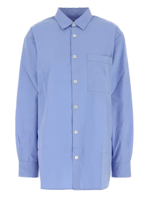 TEKLA poplin pocket shirt Blue POPPYJLONSHI