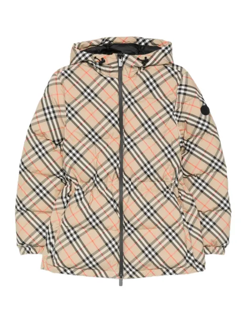 Burberry check quilted jacket Neutrals 8110240
