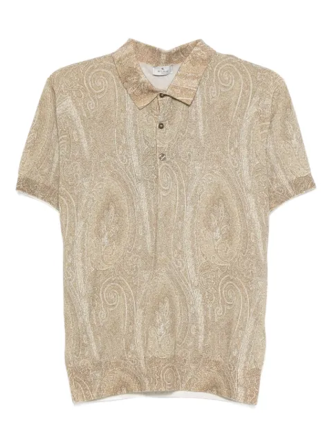 ETRO paisley-pattern polo shirt Neutrals MRKF0004AK464