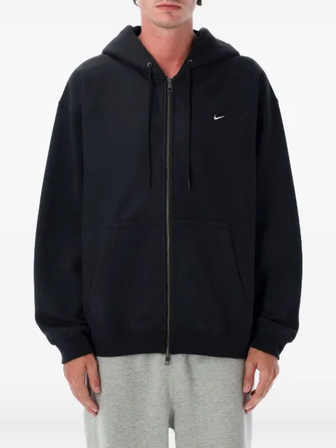 Nike embroidered-logo hoodie Black HV1084