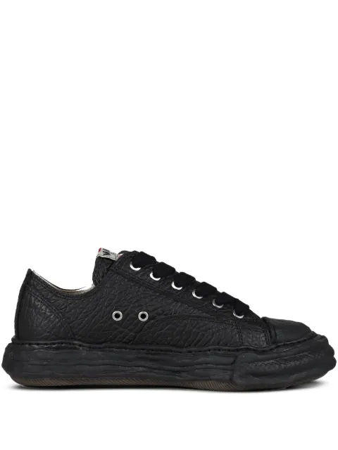 Maison MIHARA YASUHIRO Peterson textured lace-up sneakers Black A15FW723BLKBLK