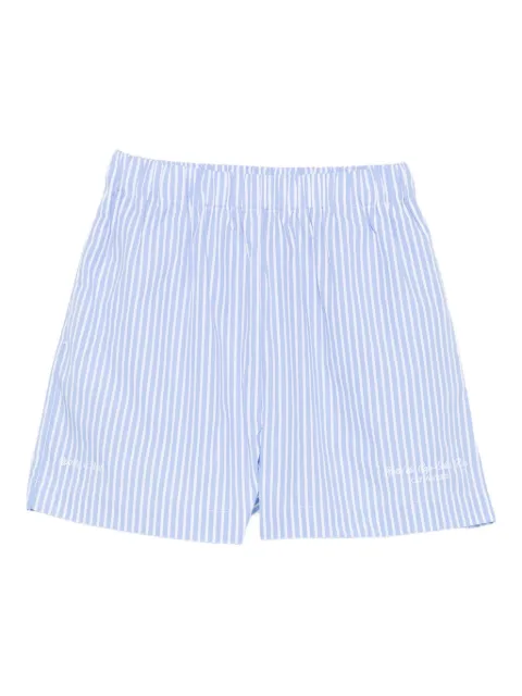 Sporty & Rich striped cotton shorts Blue SH01260673ST612