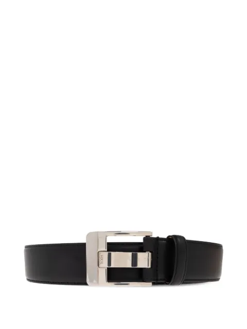 Tod's leather buckle belt Black XCMCQU60100RLX