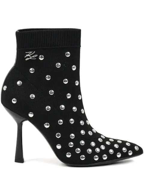 Karl Lagerfeld 100mm Pandara boots Black KL31367