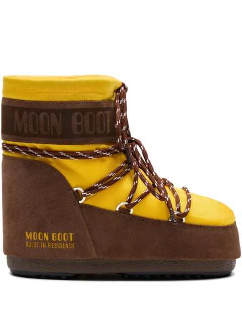 Moon Boot x Guest In Residence Icon Low nylon sunflower & cocoa boots Yellow 80D1409740