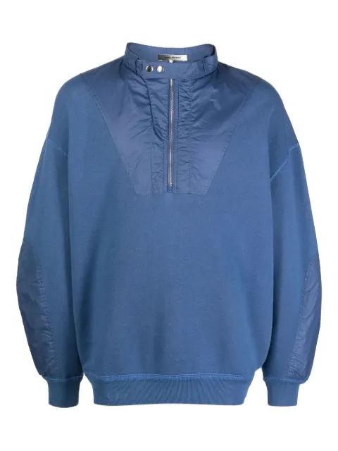 MARANT half-zip panelled sweatshirt Blue SW047844H028K