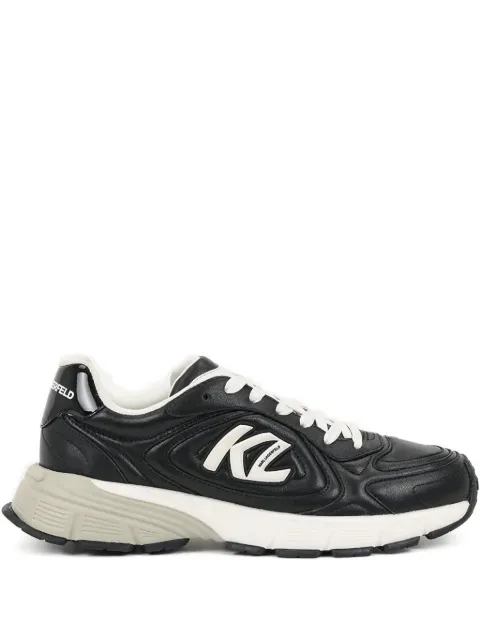 Karl Lagerfeld logo leather sneakers Black KL55524