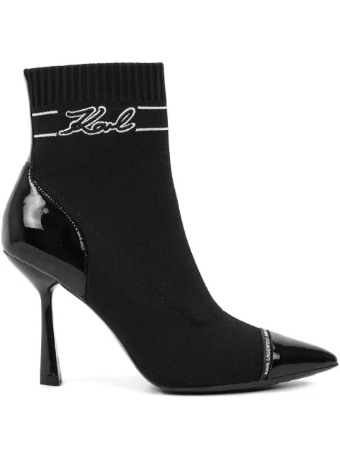 Karl Lagerfeld 95mm Pandara Signia boots Black KL31357