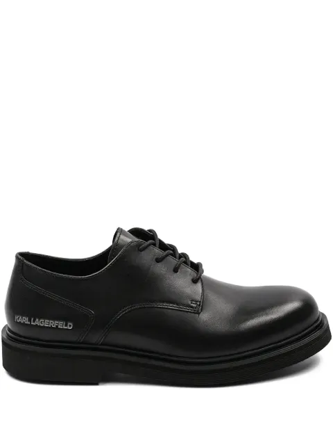 Karl Lagerfeld lace-up leather derby shoes Black KL12225
