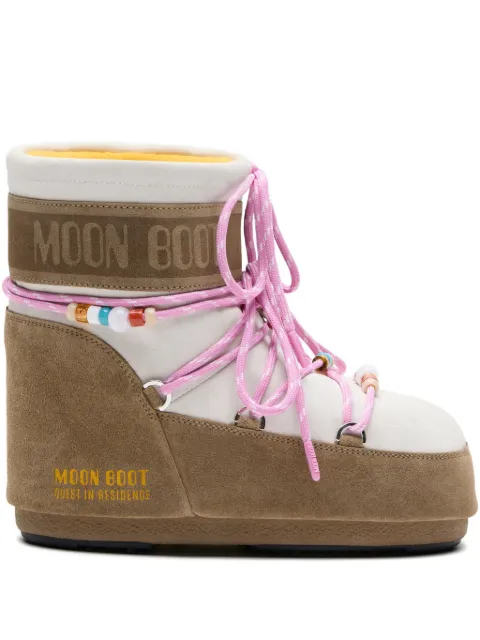 Moon Boot x Guest in Residence Icon Low beaded suede boots Brown 80D1409730