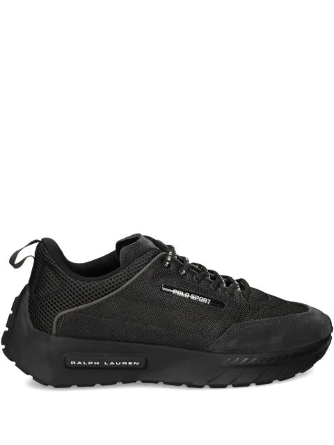 Polo Ralph Lauren mesh-panel suede trainers Black 809974016