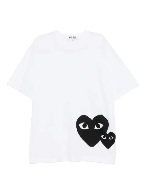 Comme Des Garçons Play heart-print T-shirt White DAXT350