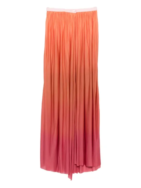 Faliero Sarti pleated ombre skirt Orange 5003