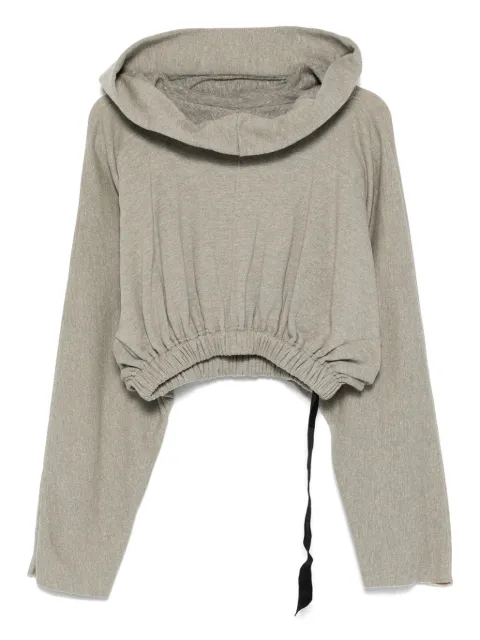 Rick Owens DRKSHDW drawstring hoodie Grey DS02E7236FGM