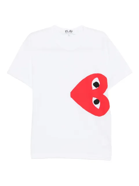 Comme Des Garçons Play heart-print T-shirt White DAXT345