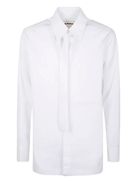 Jil Sander tie-neck shirt White J22DL0321J45002