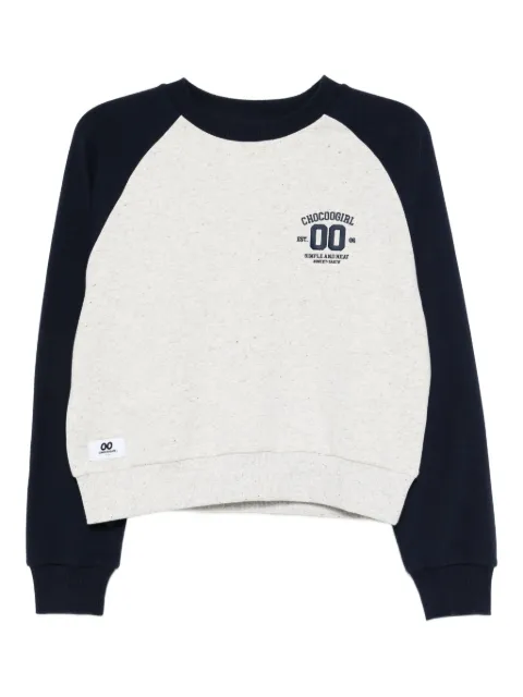 CHOCOOLATE logo-embroidered sweatshirt Grey B1XSWW00549XPGYC