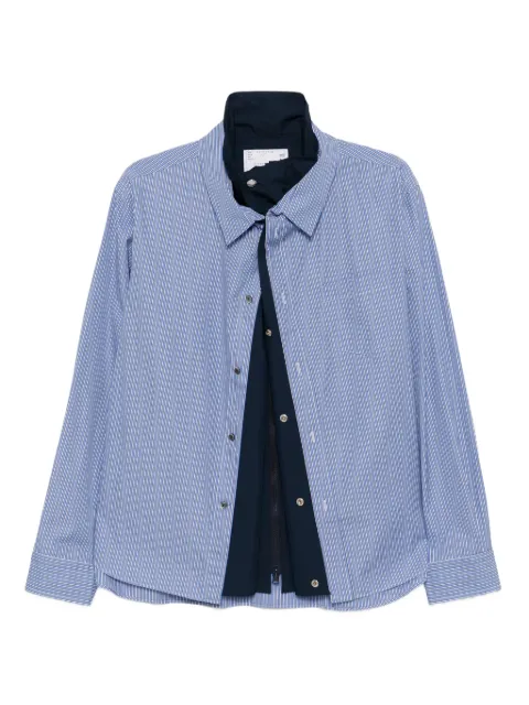 sacai poplin shirt jacket Blue 2503778M