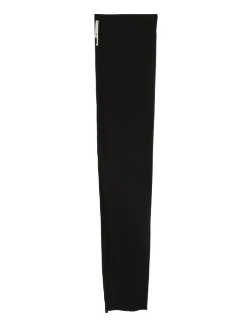 Rick Owens DRKSHDW drawstring side-slit maxi skirt Black DS02E7337RN
