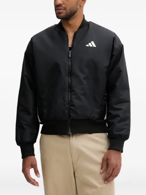 adidas logo-detail bomber jacket Black JN1825
