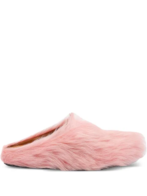 Marni calf-hair slip-on mules Pink SBMR000600P4122
