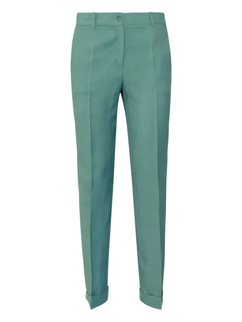 P.A.R.O.S.H. flat-front trousers Green RAISA25D232443