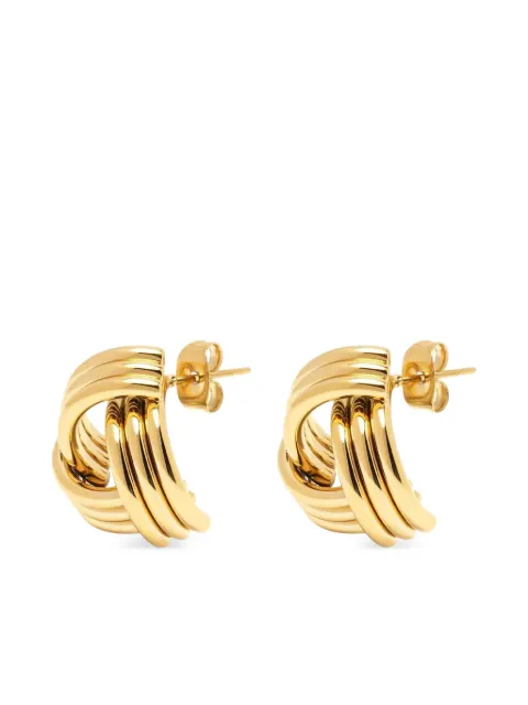 Nialaya Jewelry knot-embellished earrings Gold WEAR070