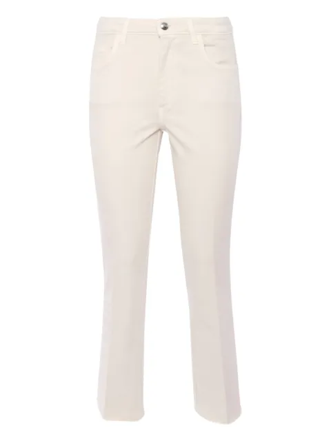 Fay frayed-hem trousers White NTW8648520TVTV