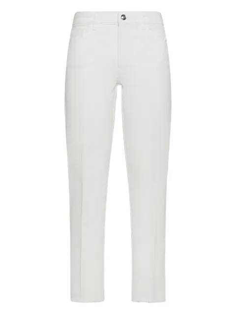 Fay frayed-hem trousers White NTW8648520TVTV