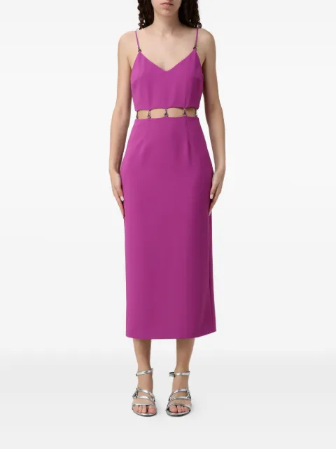 Patrizia Pepe cut-out midi dress Purple 2A2888A411