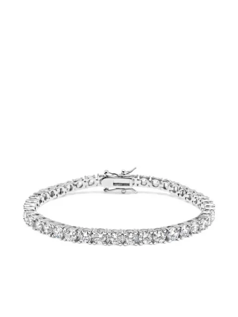 Nialaya Jewelry embellished tennis bracelet Silver WSP014