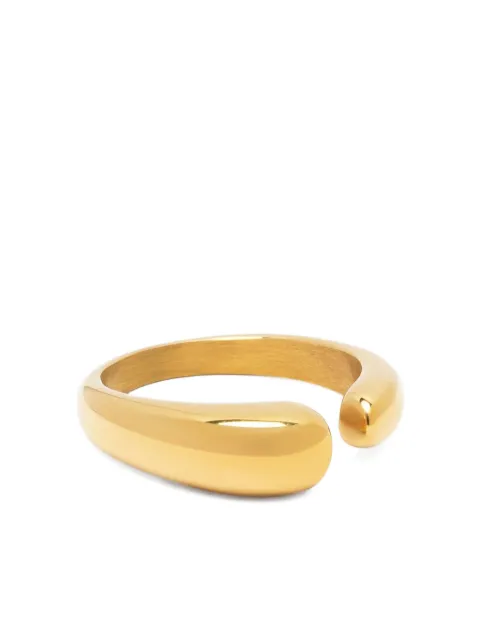 Nialaya Jewelry curved-ends ring Gold WRING062