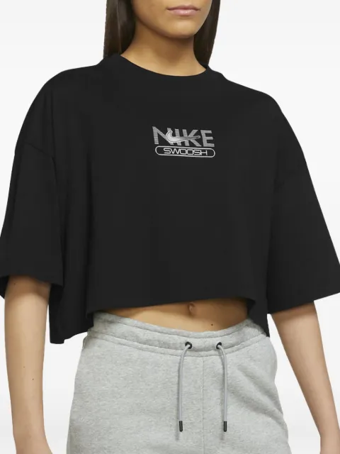 Nike Swoosh Cropped top Black DR5624