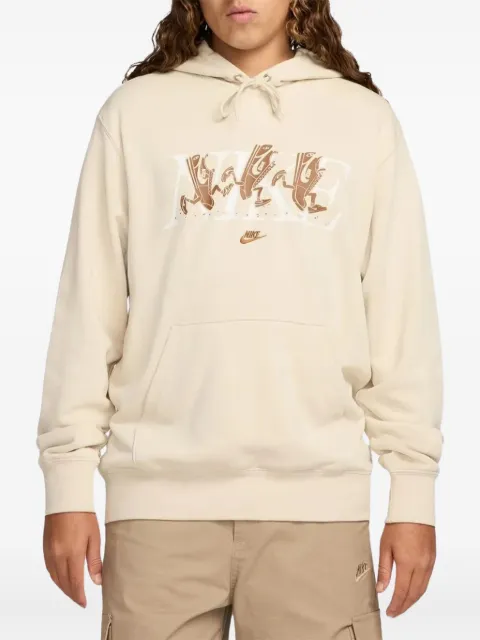 Nike graphic-print hoodie Neutrals HJ2177