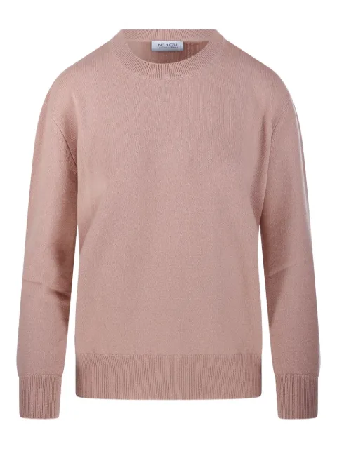 BeYou round-neck cashmere sweater Pink CD1124F5