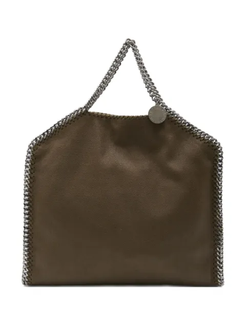 Stella McCartney Falabella chain-trimmed foldable tote bag Green 234387W9132