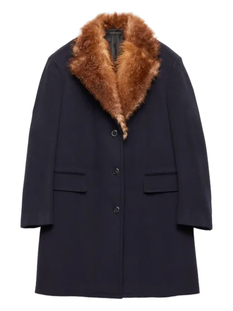 Prada single-breasted cloth coat Blue P664SP15LHF0008SOOO