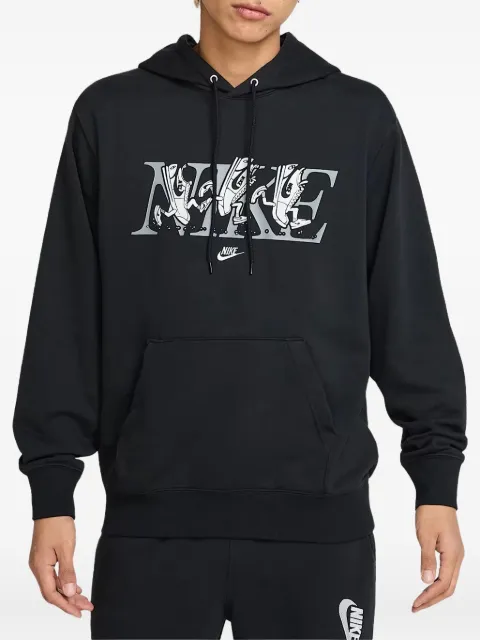 Nike graphic-print hoodie Black HJ2177